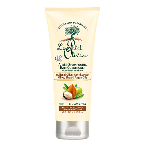 LE PETIT OLIVIER Крем-кондиционер для сухих и поврежденных волос на основе 3-х масел Olive Shea Argan Oils Hair Conditioner 781₽