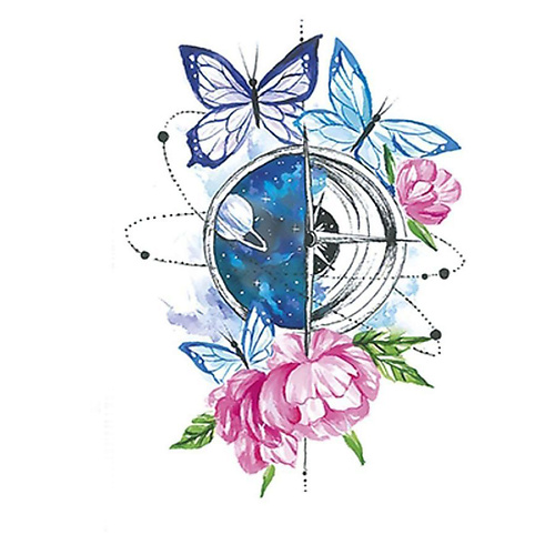 Наклейки для тела  Лэтуаль ПОЛИСФЕРА Временная переводная татуировка Tattoo PS&KG-026