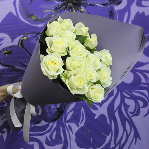 

FLORPRO Букет белых роз 15 шт, Букет белых роз 15 шт