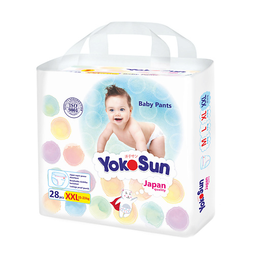 

YOKOSUN Подгузники-Трусики XXL (15-23 кг) 28.0, Подгузники-Трусики XXL (15-23 кг)