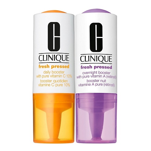 

CLINIQUE Недельная система ухода за кожей День-Ночь с содержанием чистого Витамина А и С Fresh Pressed ™, Недельная система ухода за кожей День-Ночь с содержанием чистого Витамина А и С Fresh Pressed ™