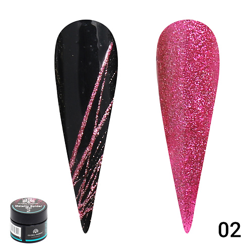 

GLOBAL FASHION Гель паутинка Glitter Shiny 02, Гель паутинка Glitter Shiny 02