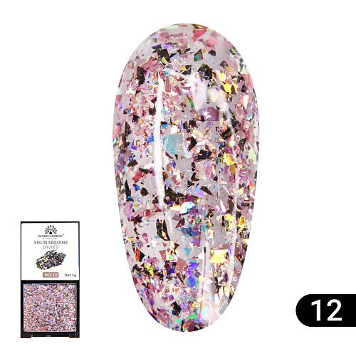 

GLOBAL FASHION Гель-краска с глиттером, Solid Sequins color gel 01, Гель-краска с глиттером, Solid Sequins color gel 01