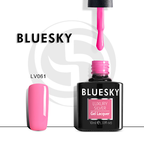

BLUESKY Гель-лак Luxury Silver LV722 полупрозрачный для френча, Гель-лак Luxury Silver LV722 полупрозрачный для френча