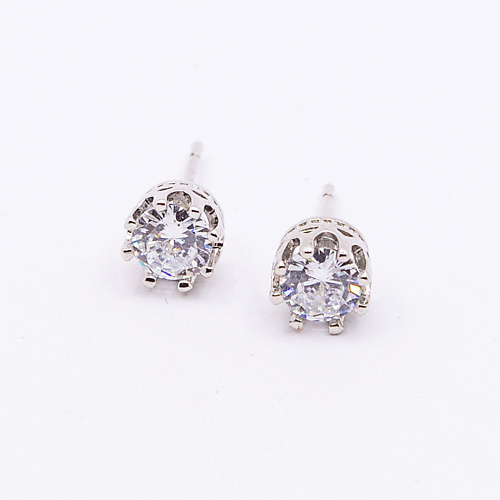 

SHINE & BEAUTY Серьги-гвоздики покрытые серебром с кристаллами Swarovski, Серьги-гвоздики покрытые серебром с кристаллами Swarovski