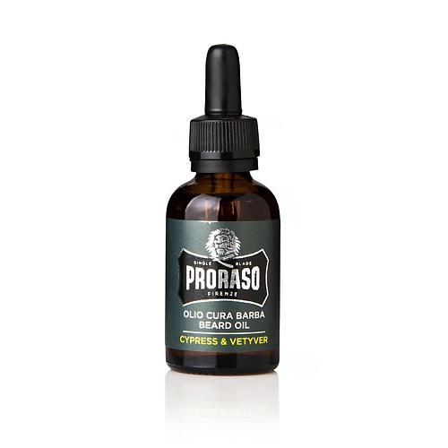 Уход за бородой  Летуаль PRORASO Масло для бороды CYPRESS & VETYVER 30.0
