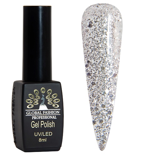 

GLOBAL FASHION Гель-лак BLACK ELITE 001, Гель-лак BLACK ELITE 001