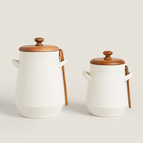 

ZARA HOME Банка для хранения с ложкой 11.6 x 18 x 13.3, Банка для хранения с ложкой 11.6 x 18 x 13.3