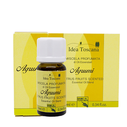 

IDEA TOSCANA Композиция эфирных масел ЦИТРУСЫ для ароматерапии 10, Композиция эфирных масел ЦИТРУСЫ для ароматерапии