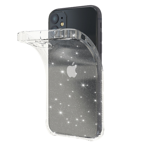 

ONZO Чехол ONZO "SPARKL" для iPhone 11, прозрачный (серебряные блестки), Чехол ONZO "SPARKL" для iPhone 11, прозрачный (серебряные блестки)