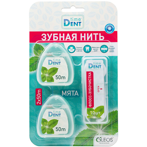 

OLEOS Набор "Зубная нить"+ флосс-зубочистки 80, Набор "Зубная нить"+ флосс-зубочистки