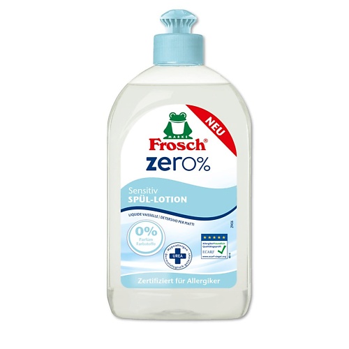 

FROSCH ZER0% Бальзам для мытья посуды Сенситив 500.0, ZER0% Бальзам для мытья посуды Сенситив