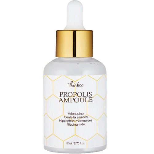 

THINKCO Сыворотка омолаживающая, с прополисом Real Propolis Ampoule 80.0, Сыворотка омолаживающая, с прополисом Real Propolis Ampoule
