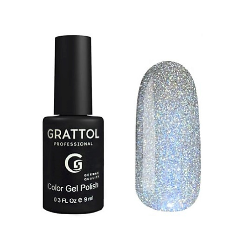 

GRATTOL Гель лак хамелеон с блестками Quartz, Гель лак хамелеон с блестками Quartz