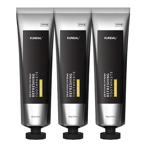 

KUNDAL Набор зубных паст со вкусом освежающая лимонная соль Lemon Fresh Refreshing Toothpaste, Набор зубных паст со вкусом освежающая лимонная соль Lemon Fresh Refreshing Toothpaste