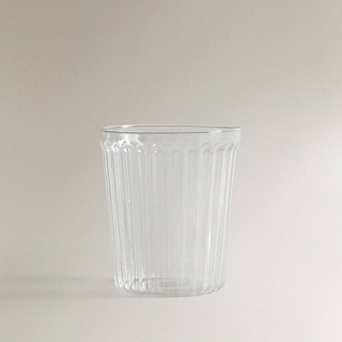 

ZARA HOME Боросиликатный стакан с линиями, Боросиликатный стакан с линиями