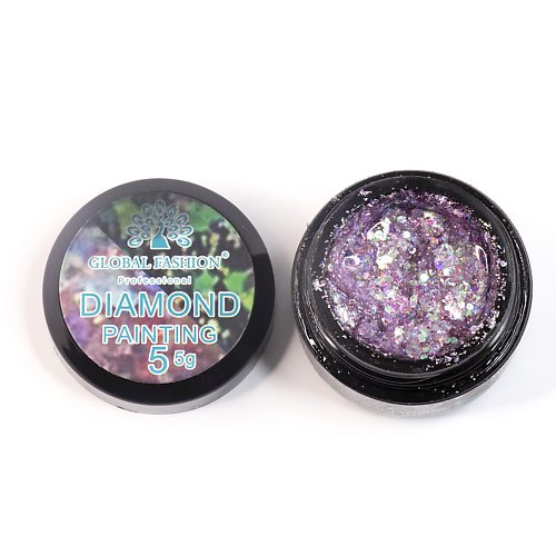 

GLOBAL FASHION Глиттер гель New Diamond painting gel 02, Глиттер гель New Diamond painting gel 02