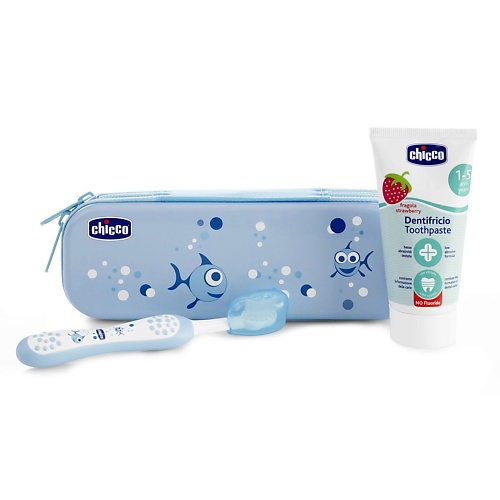 

CHICCO Набор детский для чистки зубов (голубой), Набор детский для чистки зубов (голубой)