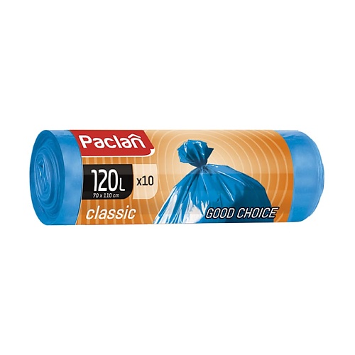 

PACLAN CLASSIC Мешки для мусора, 120л 10.0, CLASSIC Мешки для мусора, 120л