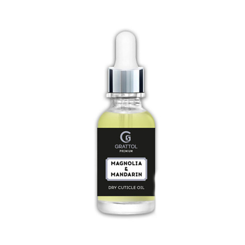 

GRATTOL Масло для кутикулы и ногтей без блеска Magnolia & Mandarin 15, Масло для кутикулы и ногтей без блеска Magnolia & Mandarin