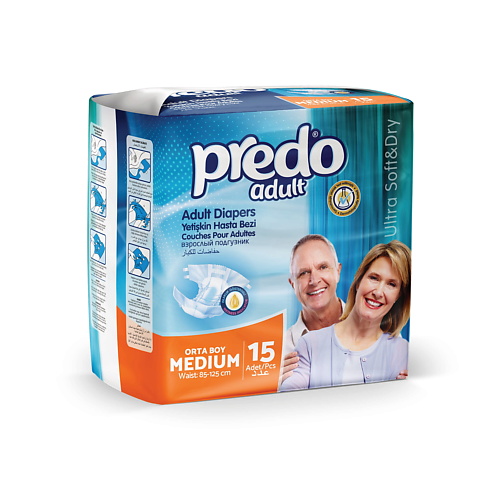 

PREDO Подгузники для взрослых (М) 15, Подгузники для взрослых (М)