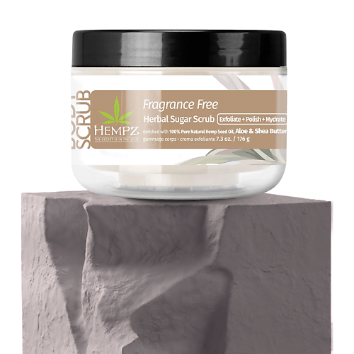 HEMPZ Скраб сахарный для тела Нейтральный Fragrance Free Herbal Sugar Scrub 1760 1592₽