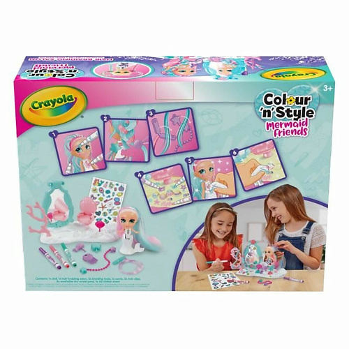 

CRAYOLA Игровой набор Colour'n'Style Mermaid Friends 1.0, Игровой набор Colour'n'Style Mermaid Friends