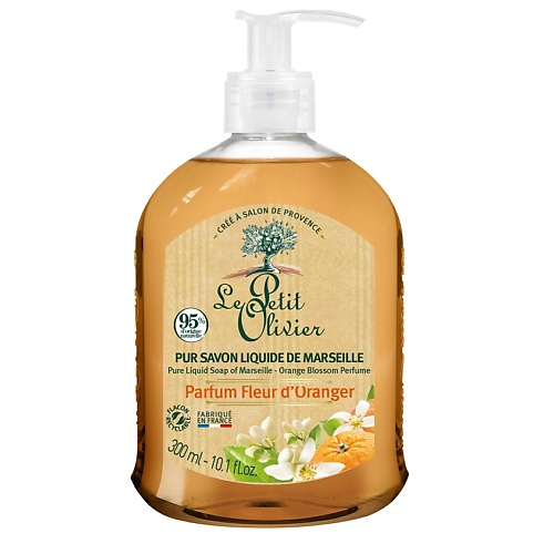

LE PETIT OLIVIER Мыло жидкое марсельское Цветок апельсина Fleur d'Oranger Liquid Soap, Мыло жидкое марсельское Цветок апельсина Fleur d'Oranger Liquid Soap