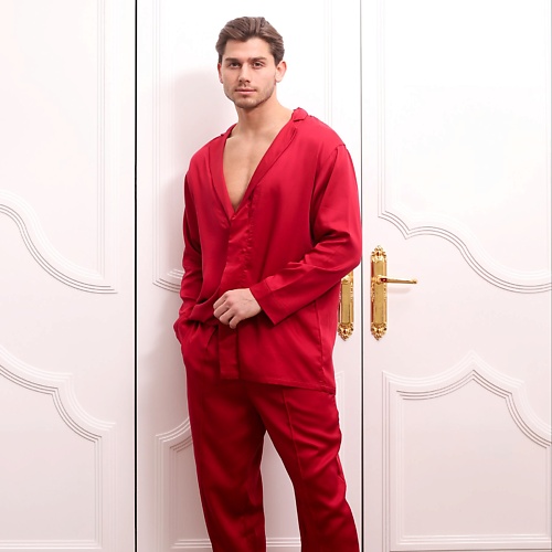 

FATLAN Пижама костюмного типа: Рубашка + Брюки "Vinous" UNISEX, Пижама костюмного типа: Рубашка + Брюки "Vinous" UNISEX