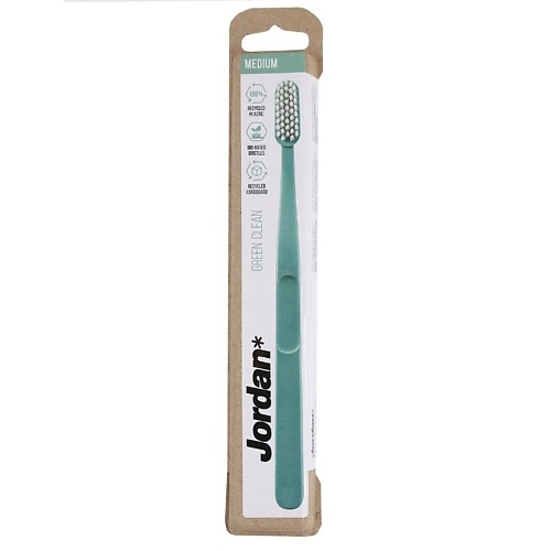 

JORDAN* Зубная щетка Jordan Green Clean Medium, средняя жесткость, Зубная щетка Jordan Green Clean Medium, средняя жесткость