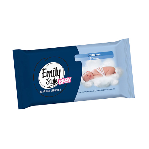 Салфетки для тела EMILYSTYLE Влажные салфетки Baby, детские