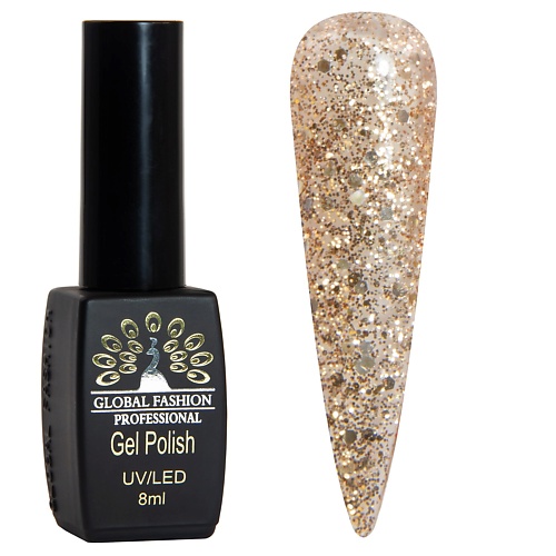 

GLOBAL FASHION Гель-лак BLACK ELITE 001, Гель-лак BLACK ELITE 001
