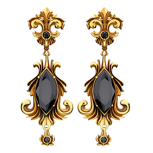 

FIORE DI FIRENZE Серьги Barocco Nero, Серьги Barocco Nero