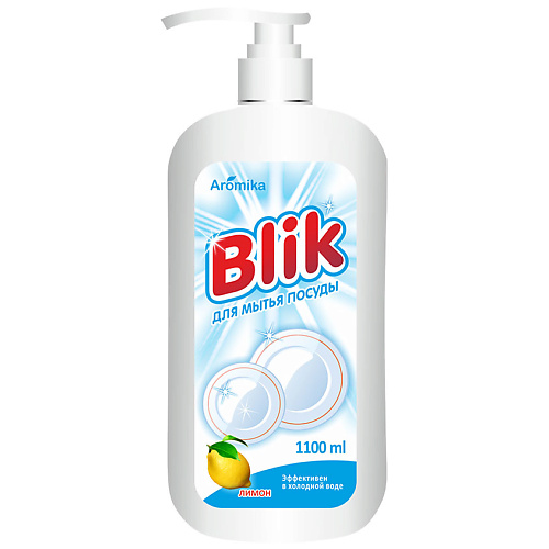 

AROMIKA Средство для мытья посуды Blik Лимон дозатор 1100.0, Средство для мытья посуды Blik Лимон дозатор