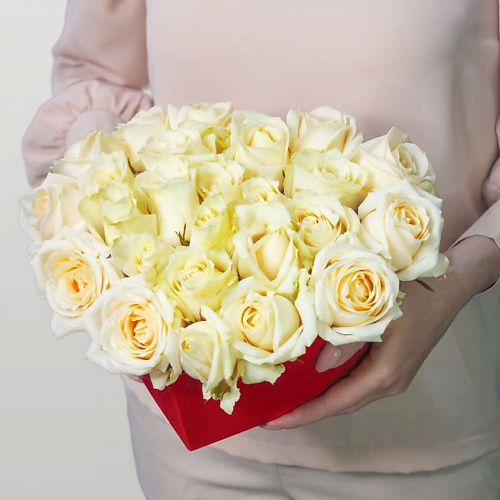 

ЛЭТУАЛЬ FLOWERS Сердце из белых роз, Сердце из белых роз