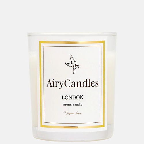 

AIRYCANDLES Свеча ароматическая LONDON Black Edition с деревянным фитилем 300.0, Свеча ароматическая LONDON Black Edition с деревянным фитилем