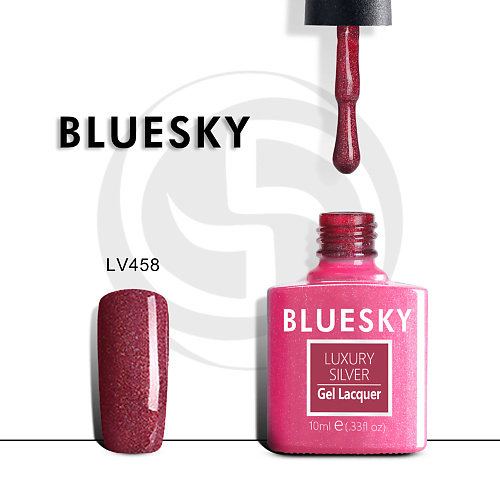 

BLUESKY Гель-лак Luxury Silver LV458, Гель-лак Luxury Silver LV458