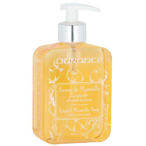 Мыло жидкое DURANCE Жидкое мыло с экстрактом Хлопка Liquid Marseille Soap with  Cotton extract