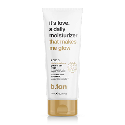 

B.TAN Крем–автозагар it's love a daily moisturizer that makes me glow 236.0, Крем–автозагар it's love a daily moisturizer that makes me glow