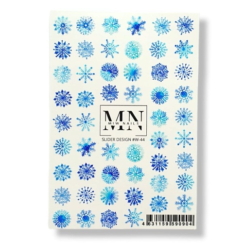 

MIW NAILS Слайдер дизайн для маникюра снегурочки, Слайдер дизайн для маникюра снегурочки