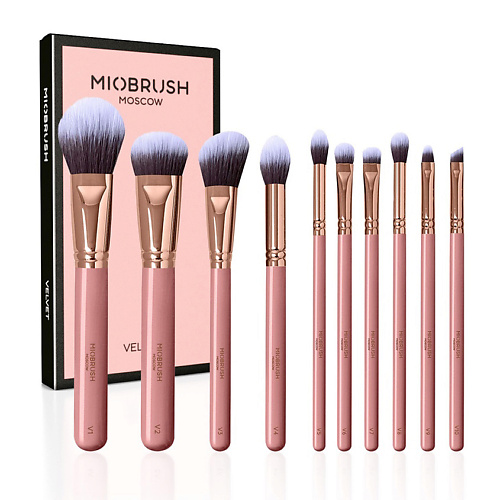 

MIOBRUSH Набор кистей для макияжа Velvet, Набор кистей для макияжа Velvet