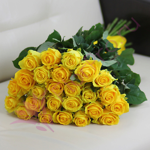 

FLORPRO 25 желтых роз Пени Лейн 50 см, 25 желтых роз Пени Лейн 50 см