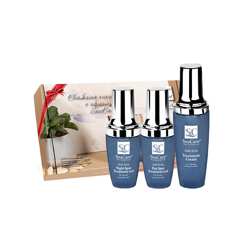 

SEACARE Анти-Акне набор №7: Дневной, Ночной точечные гели и Крем от прыщей и угрей с Акнацидолом, Анти-Акне набор №7: Дневной, Ночной точечные гели и Крем от прыщей и угрей с Акнацидолом