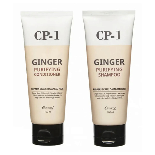 

ESTHETIC HOUSE Набор для ухода за волосами шампунь и кондиционер CP-1 Ginger Purifying, Набор для ухода за волосами шампунь и кондиционер CP-1 Ginger Purifying