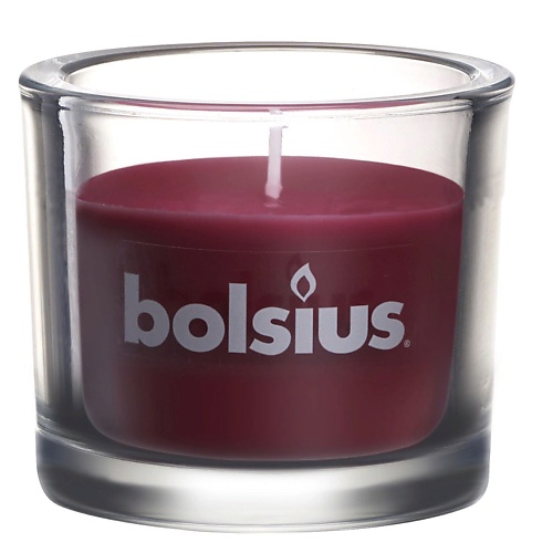 

BOLSIUS Свеча в стекле Classic темно-красная 764, Свеча в стекле Classic темно-красная