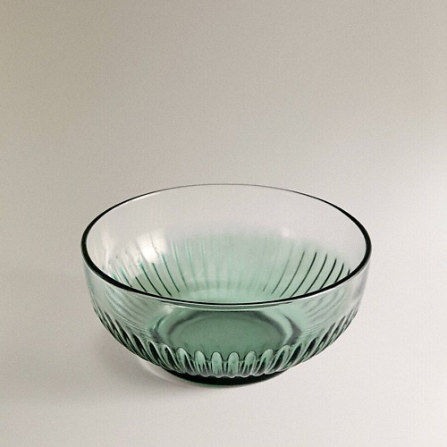 

ZARA HOME Стеклянная миска с рельефным рисунком 14 x 6 x 5, Стеклянная миска с рельефным рисунком 14 x 6 x 5