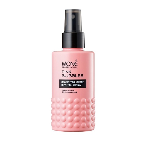

MONE PROFESSIONAL Спрей для блеска волос Pink Bubbles, Спрей для блеска волос Pink Bubbles