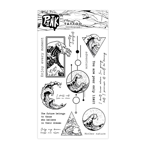 

P.INK Наклейки-тату переводные Волны, Наклейки-тату переводные Волны