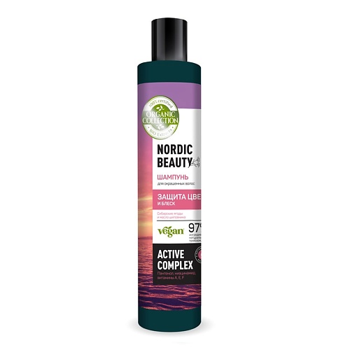 

ORGANIC COLLECTION Шампунь для окрашенных волос Защита цвета и блеск 400, Шампунь для окрашенных волос Защита цвета и блеск