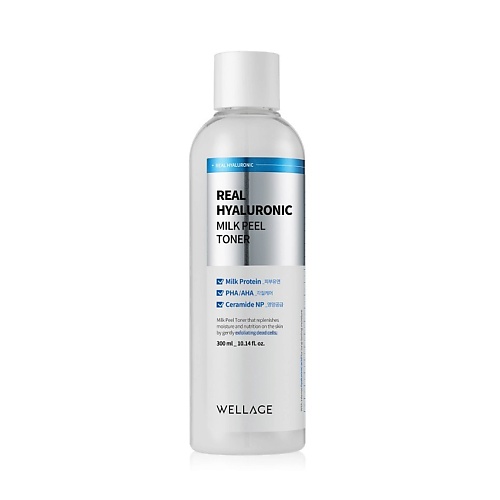 

WELLAGE Тоник "Real Hyaluronic Milkpeel toner" 300.0, Тоник "Real Hyaluronic Milkpeel toner"